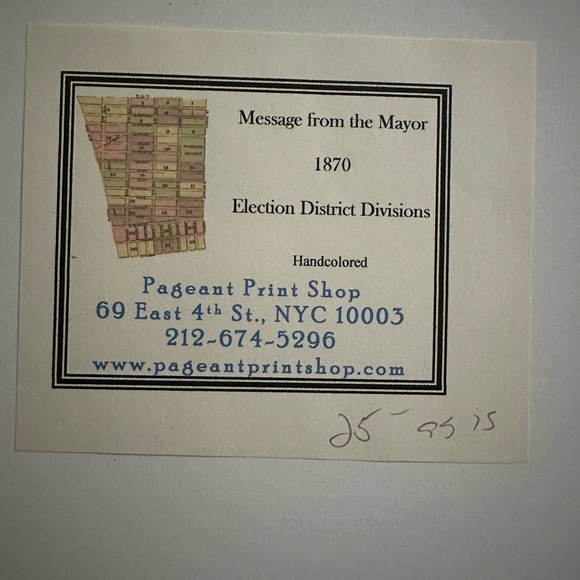 Vintage New York Pamphlet for Election Districts - Picture 2 of 3